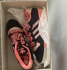 adidas Anthony Edwards x Rivalry Low With Love Black/Pink Suede Lace-Up Sneaker