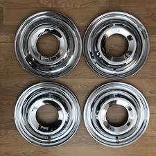 1949 1950 1951 Mercury Shoebox Oem Stainless Wheel Covers 15-set Of 4 Fomoco