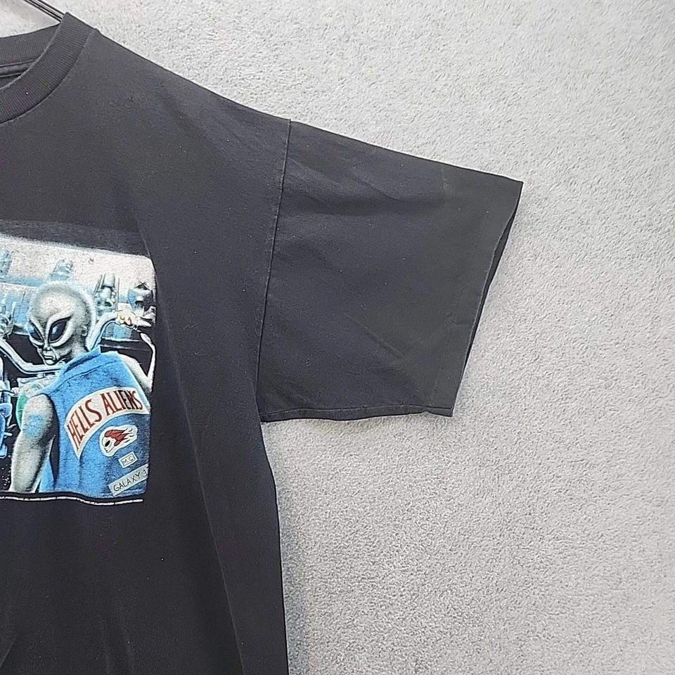 Camiseta Gráfica De Colección Años 90 Alien Workshop Skateboarding Talla XL Hells Aliens Y2k Foto 2 de 4