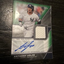 Anthony Volpe, patch auto  /99 - 2026 Topps Series 1, Yankees. MLMA-AV