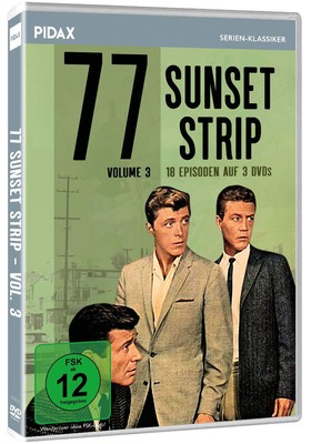 77 Sunset Strip - Vol. 3, 18 Folgen auf 3 Discs DVD Efrem Zimbalist Jr. 1964