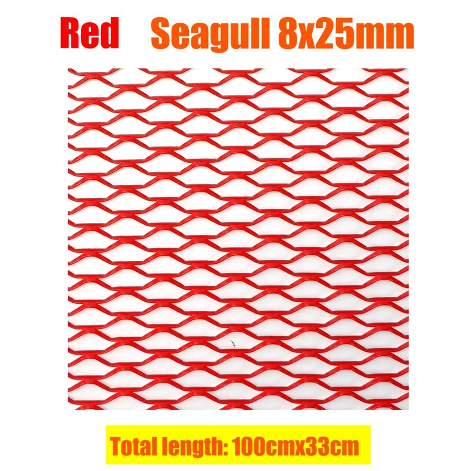 (100x33cm) Car Bumper Grille Grill Mesh Net Vent Universal Protector Home Garden Foto 2 de 4