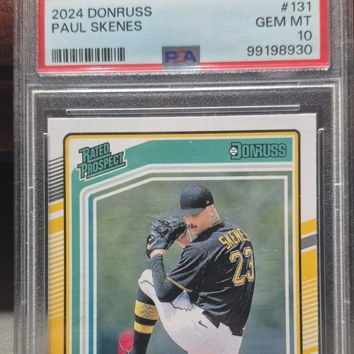2024 Panini Donruss Rated Prospect Rookie #131 Paul Skenes PSA 10 Pirates