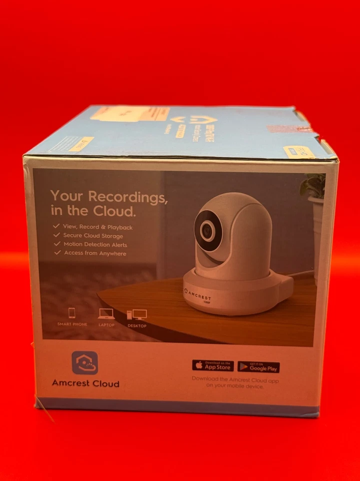 Cámara de seguridad Amcrest ProHD blanca 1080P WiFi red IP inalámbrica Foto 2 de 4