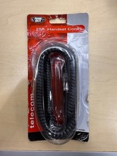 Jensen Premium 25ft. Handset Telephone Cord 25 ft Black