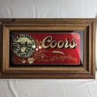 Vtg Adolph Coors Americas Fine Light Beer Framed Sign Wall Art 31 X 20