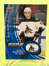 /399 Dylan Guenther RC 2022-23 Trilogy Hockey #RR-8 BLUE ROOKIE RENDITIONS