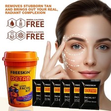 Freeskin De-Tan Facial Kit 6 Steps  Reduces Tanning, Pigmentation  Dark Spots