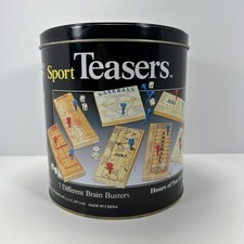 Cardinal Sport Teasers 7 Brain Teasers Premier Edition in Metal Tin 1993 