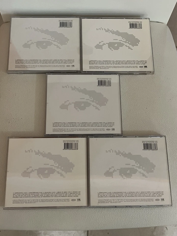 MICHAEL JACKSON - INVINCIBLE CD- All 5 COLOURS WITH HYPE STICKERS - NEW & SEALED - Image 2 of 2