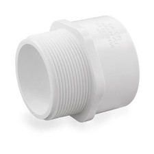 3" PVC Sch. 40 MIP x Socket Adapter