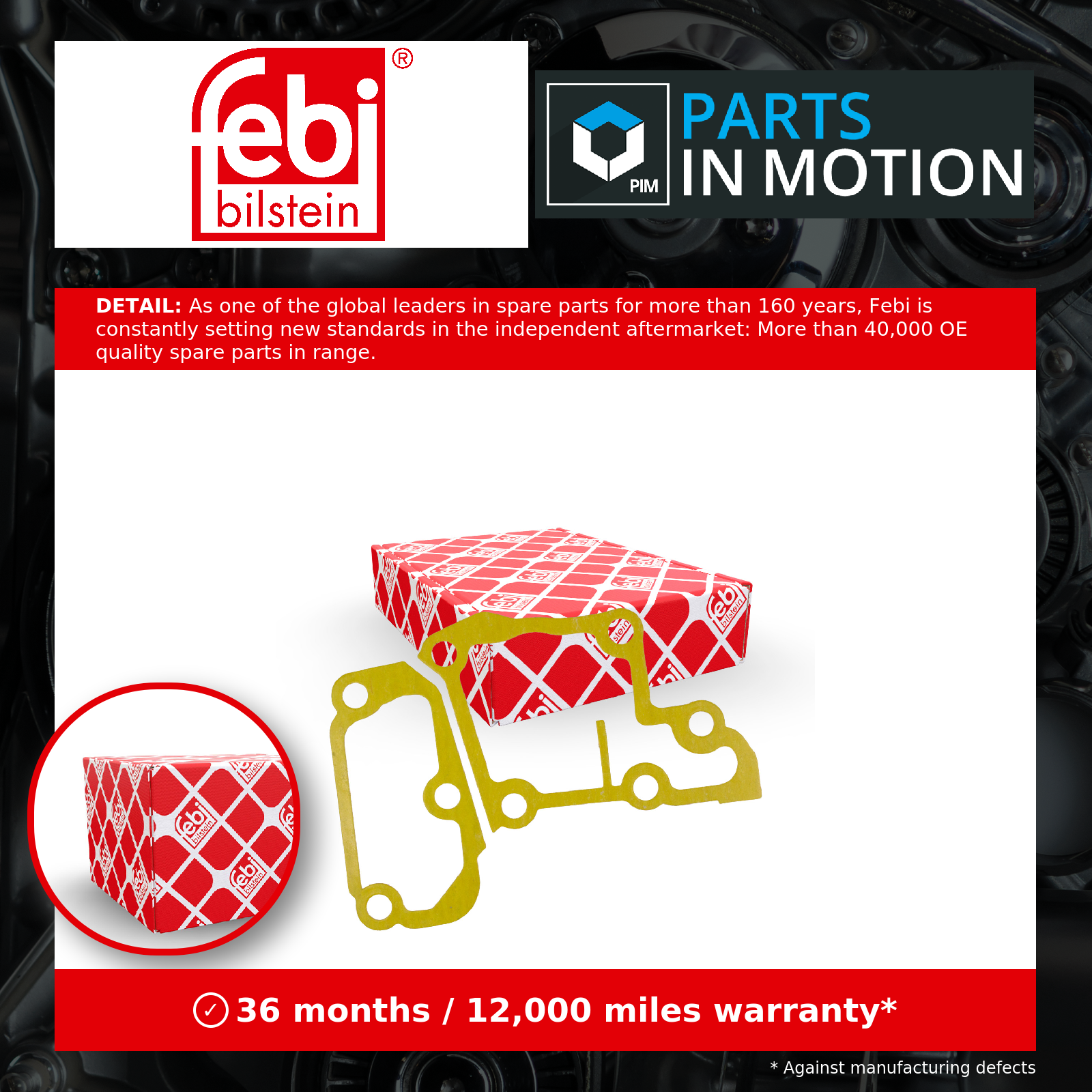 Febi Bilstein 179721 Thermostat Housing Gasket Fits Citroen Fiat Peugeot - Image 16