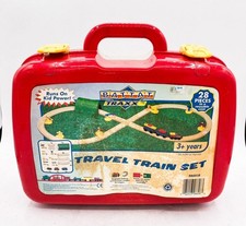Genuine Rare Vintage Battat Traxx Travel Train Set BB8828 Red