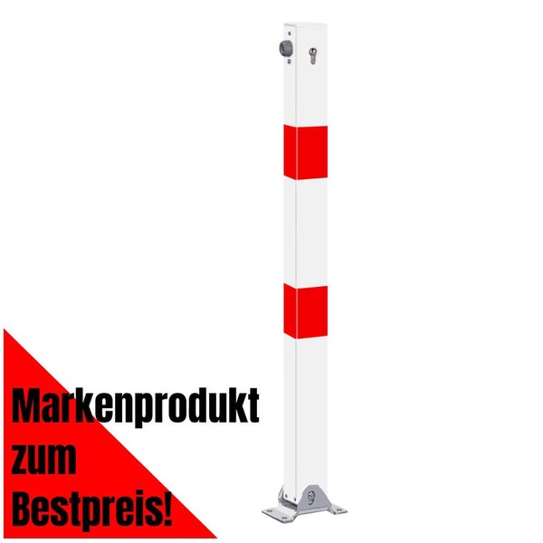 Robusto Klapp-Pfosten, GleichschließEnd, R/W, AufdüBeln, Stahl, 7X7 Cm, 100 Cm-image