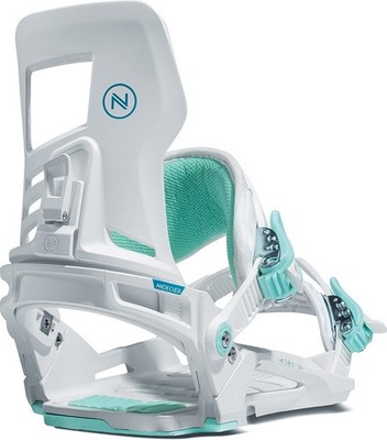 Nidecker Muon-W Women's Snowboard Bindings White Medium (7-9.5)