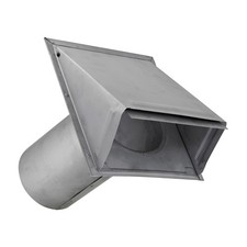 6-In. 26-Gauge Galvanized Wall Exhaust Hood Vent Damper 11-In. Pipe