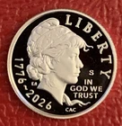 2026-S Silver Proof Semiquincentennial Emerging Liberty Dime Ready To Ship!