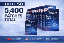 Nexcare Acne Patch Lot of 50 5400 Ct 3M Hydrocolloid Bulk Wholesale US