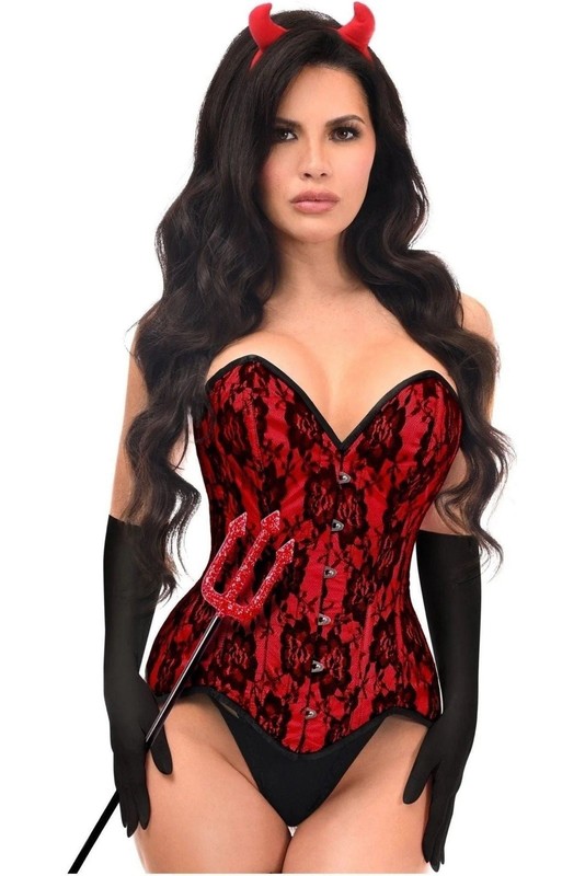 Daisy Corsets Top Drawer 4 PC Premium Sexy Devil Corset Costume NWT  TD-269-XL