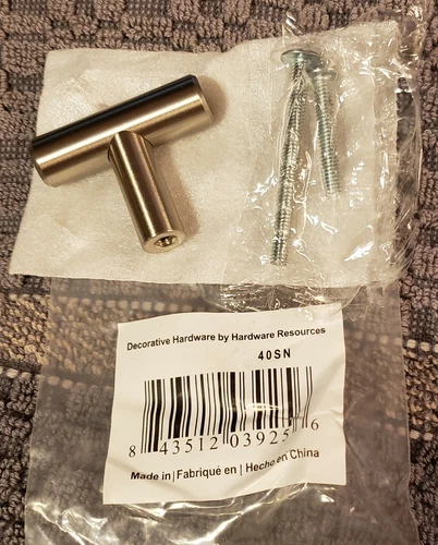 Elements by Hardware Resources, 40SN Naples Knob 1-9/16", Satin Nickel 4pc. Lot - Picture 4 of 7