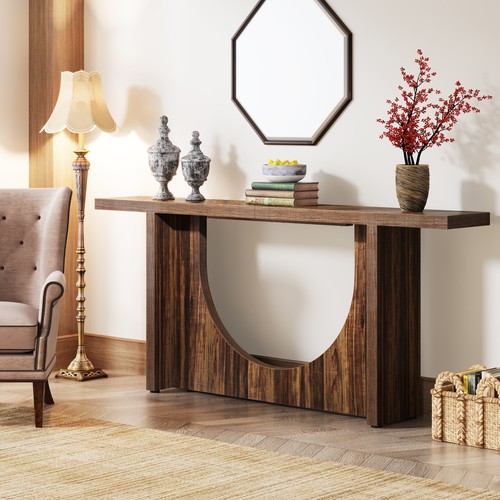 Tribesigns 71" Long Entryway Console Table, Farmhouse Sofa Table Hallway Table - Picture 5 of 11