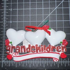 Grandchildren Family 3 Personalizable Christmas Ornament