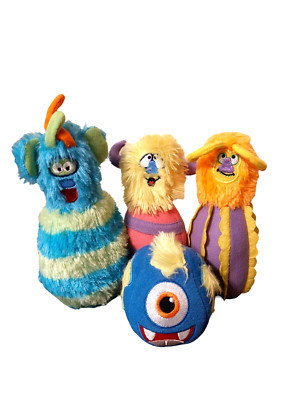 Melissa & Doug Monster Plush 3 Bowling Pins & 1 Ball Stuffed Toys