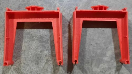Vintage Hot Wheels Redline Era Track Trestle Red Single Lane Lot of 2 - Picture 2 of 3