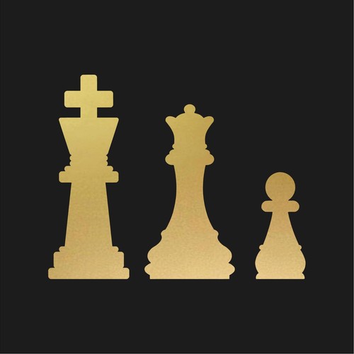 Chess family of 3 vinyl decal Chess laptop car sticker - Picture 5 of 12