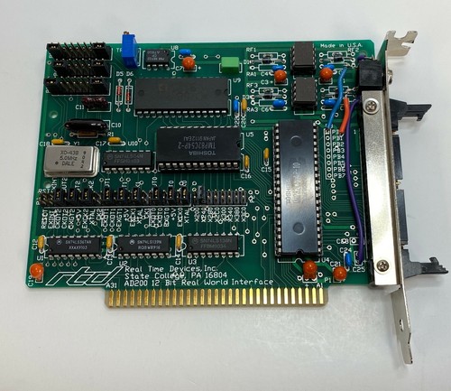 RTD Real Time Devices AD200 12 Bit REAL WORLD INTERFACE Analog Input ISA Card
