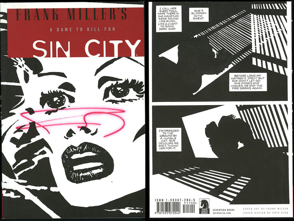 Frank Miller SIGNED AUTOGRAPHED Sin City Volume 2 A Dame to