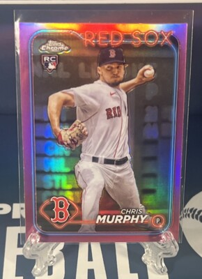 Chris Murphy 2024 Topps Chrome Pink Refractor RC Boston Red Sox