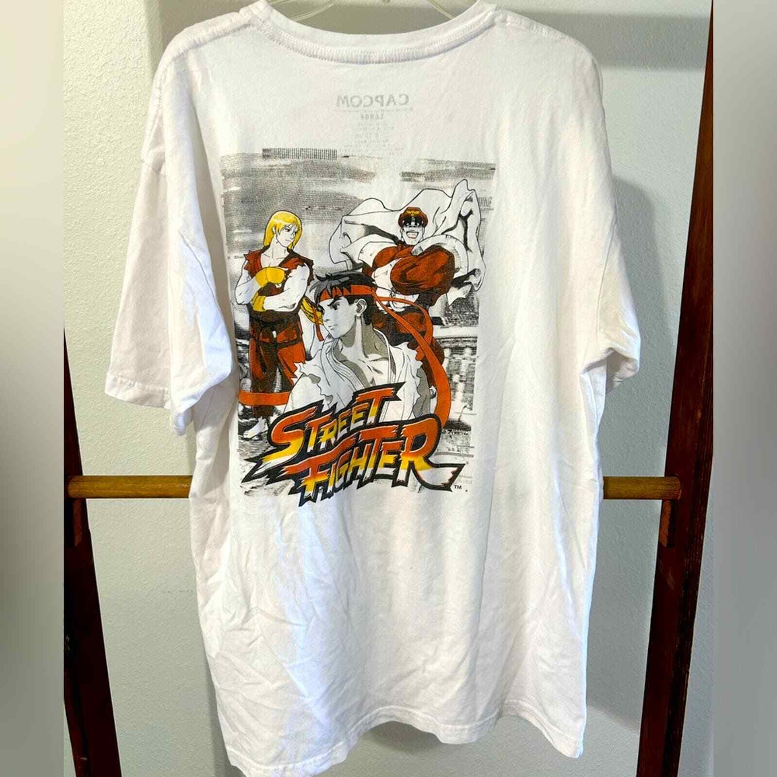Capcom Street Fighter Licensed White Tee Shirt Size L… - Gem