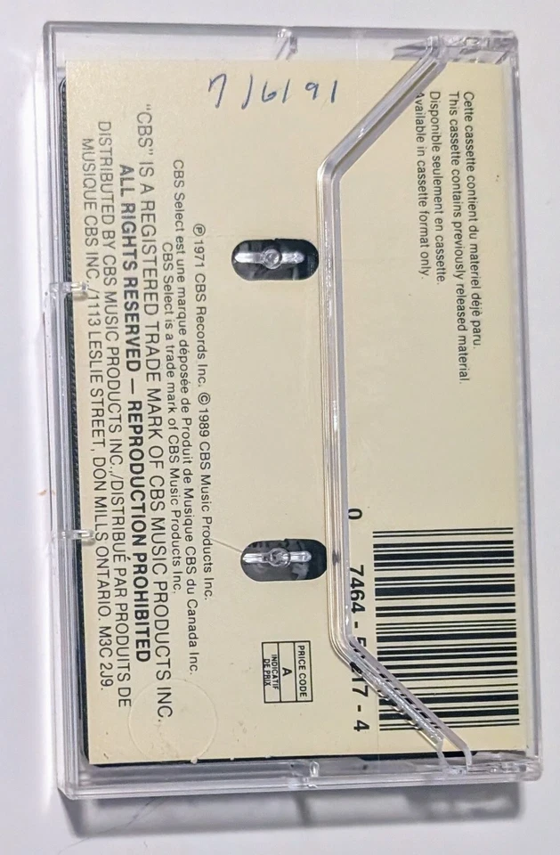 Claude Léveillée – Les Grands Succès (1989) - Canada - Cassette VG+ (Tested) - Image 3 of 4