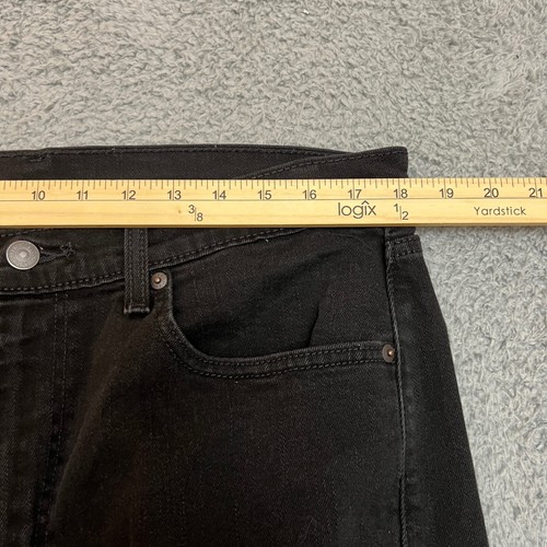 Levis 505 Jeans Herren 36x30 Schwarz Regular Fit Klassisch Freizeit Büro Straight - Bild 4 von 11