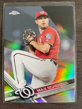 2017 Topps Chrome Max Scherzer Refractor #159 - Washington Nationals