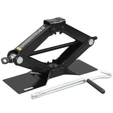 BIG RED 1.5 Ton (3,000 lb)Torin Steel Scissor Lift Jack Car Kit AT10152BR Black.