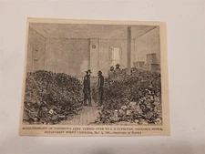 Ordnance Office Department North Carolina Johnston Army 1865 Civil War Print
