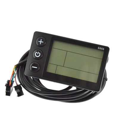 BuyWeek E-bike Controller Set - 36V/48V - 30A - 1000W - Met S866 LCD Display - Aluminium + ABS - Incl. Bedrading & Handleiding - UART Protocol