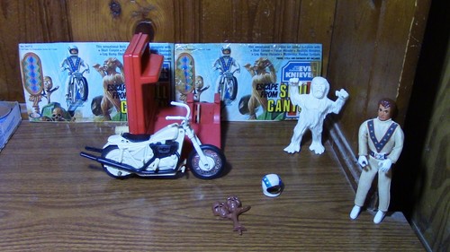 Ideal Evel Knievel Stunt Cycle + Skull Canyon Monster 1973 1975