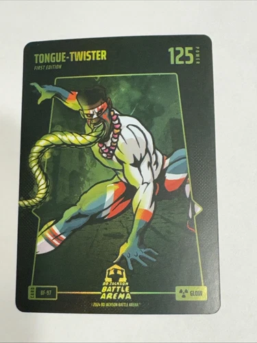 2024 Bo Jackson Battle Arena TONGUE-TWISTER TUA GLOW BF-97 Battlefoil Rare SP