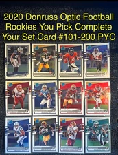 2020 DONRUSS OPTIC FOOTBALL YOU PICK ROOKIE CARD #101-200 COMPLETE YOUR SET PYC