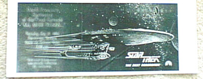LeVar Burton Autograph 1994 Star Trek TNG World Premiere Screening