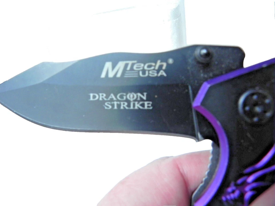 NUEVO MTech EE. UU. Dragon Strike Asistido Cuchillo de Bolsillo Abierto Táctico Exterior Foto 4 de 4