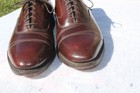 JOHNSTON & MURPHY SHOES SIZE 9.5 D BROWNS MADE IN USA OPTIME  IN GREAT CONDITION — photo 5