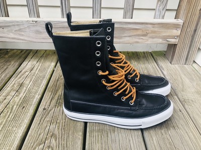 converse leather boots mens