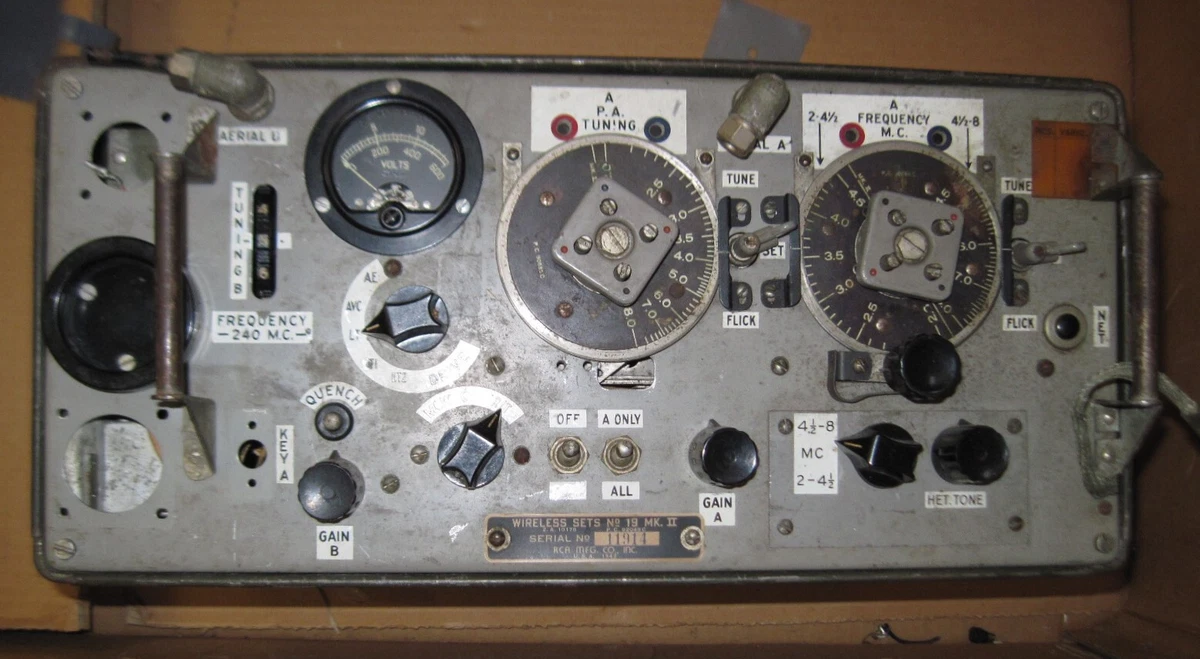 Military Radio WW2 Signal Corps Wireless Radio No 19 Mkii Transceiver -  REPAIR | eBay