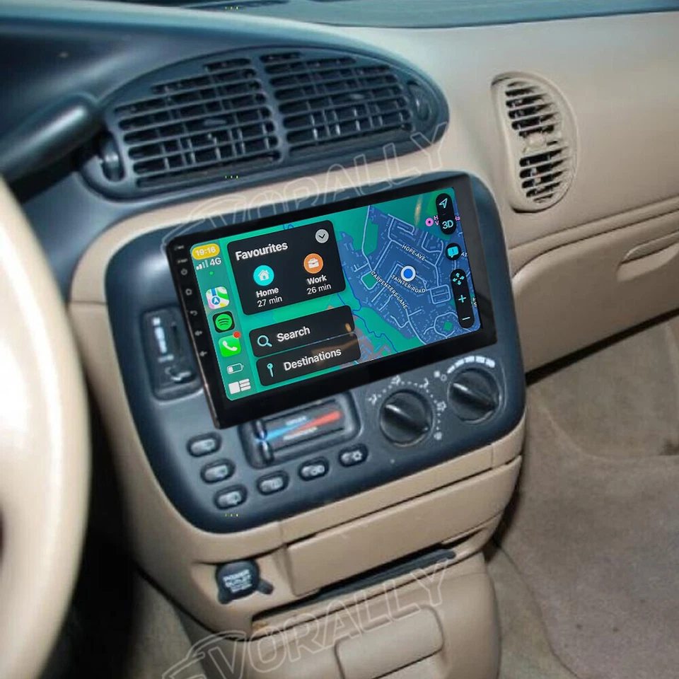 9" For 1995-2000 Dodge Grand Caravan Android 14 Carplay Car Stereo Radio GPS - Imagem 4 de 4