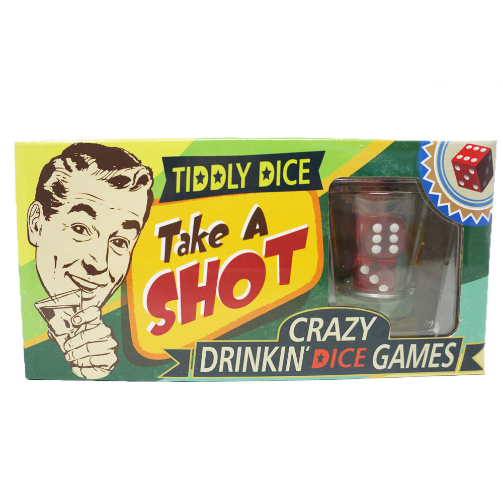 Take A Shot Dice Drinking Games with Shot Glass - Cheatwell Game Adult party fun