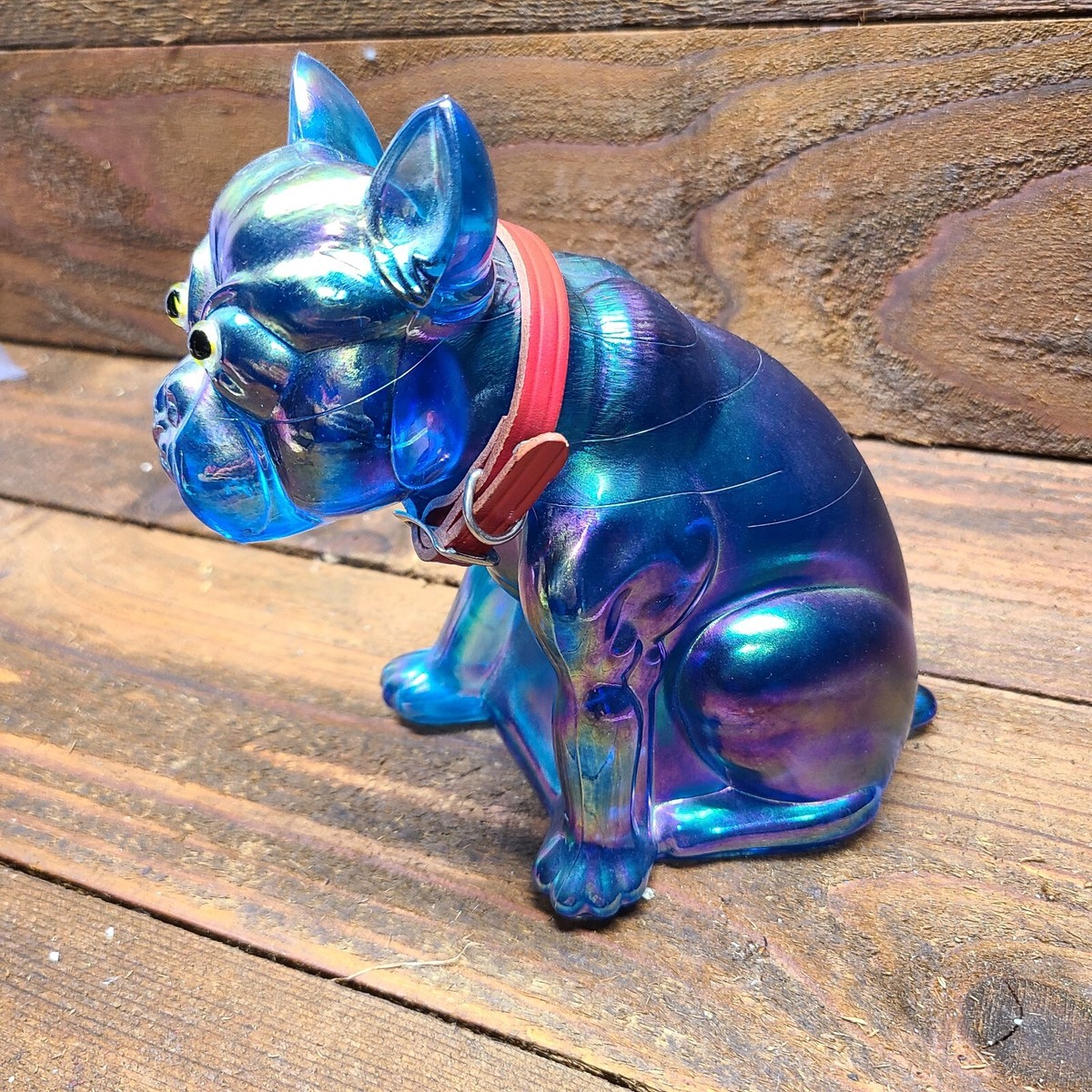 【358】Westmoreland French Bulldog Vintage Westmoreland Glass French Bulldog Figurine